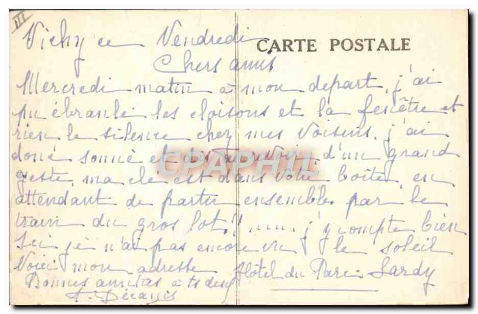 CPA Folklore Lune de miel Bonheur intense de premiers jours d'union ! Auvergne  — Rückseite
