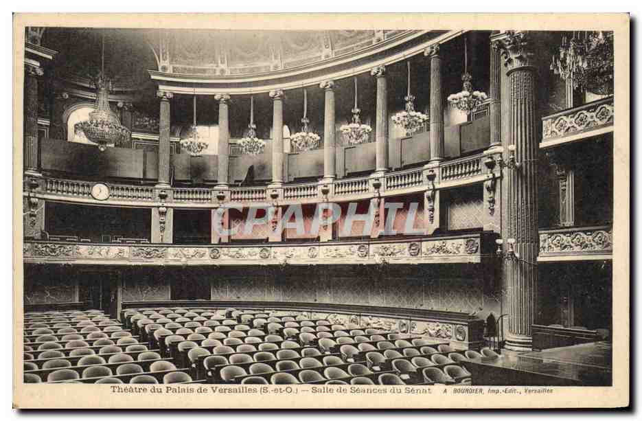 CPA Theatre du palais de Versailles Salle de seances du Senat 