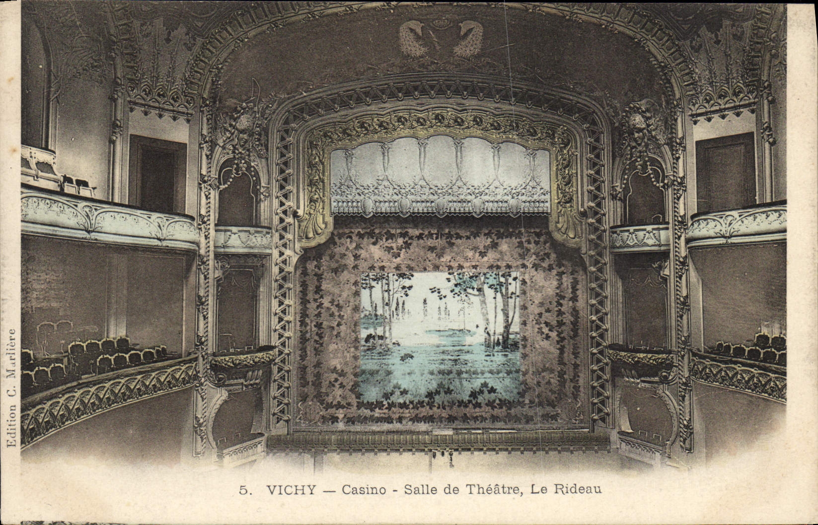 CPA Vichy Casino Salle de Theatre Le rideau