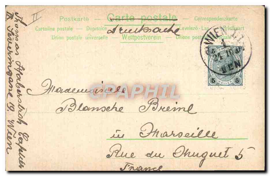 CPA Theatre Wien Raimund Theater  — Verso