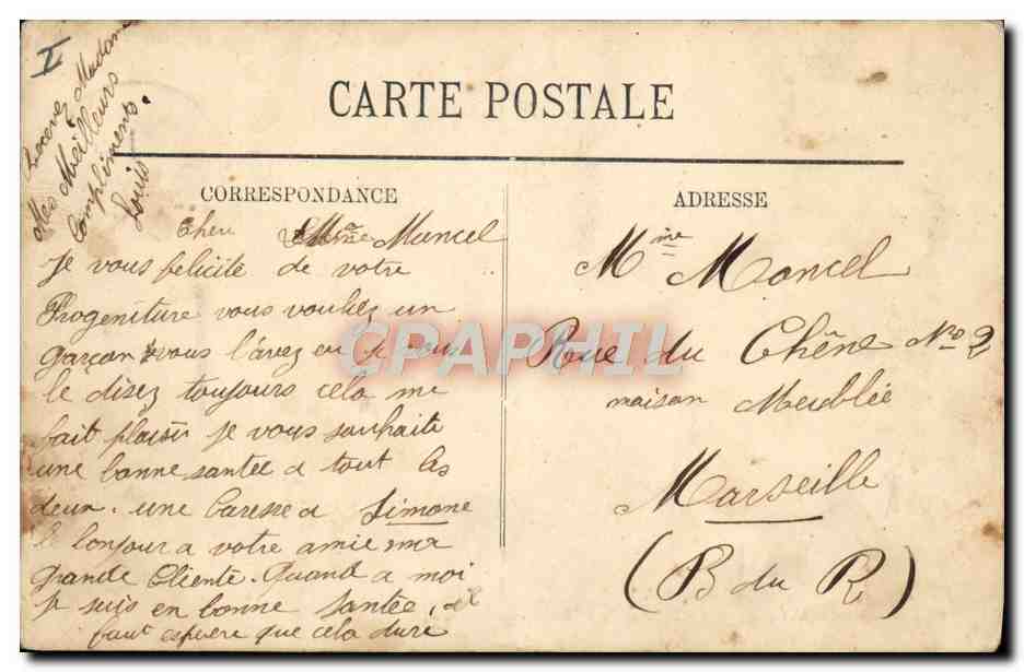 CPA Villefranche sur mer La ville et la rade Bateaux — Rückseite