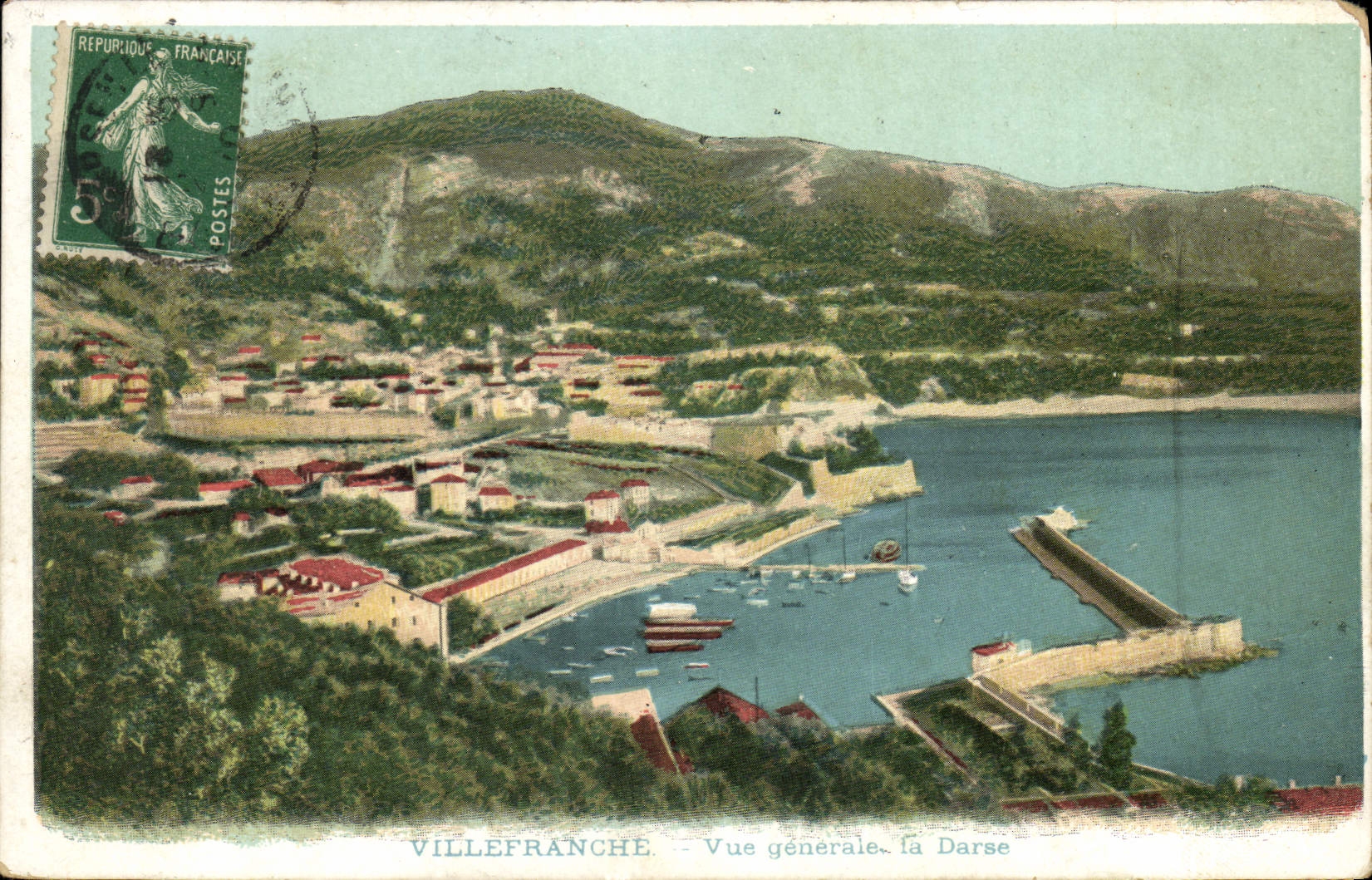 Villefranche — Vue générale, la Darse — Éditeur non identifié