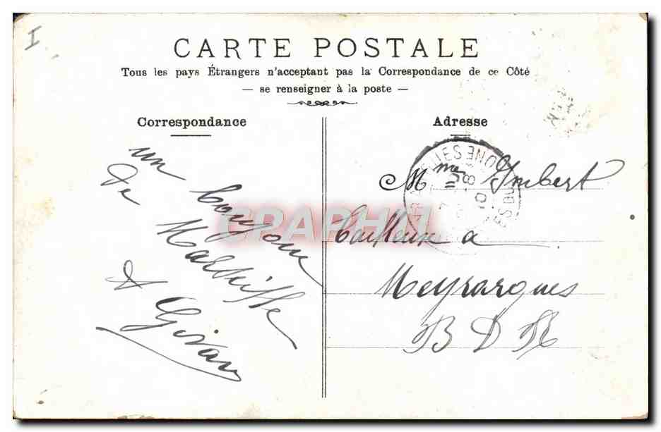 Villefranche — Vue générale, la Darse — Éditeur non identifié — Verso