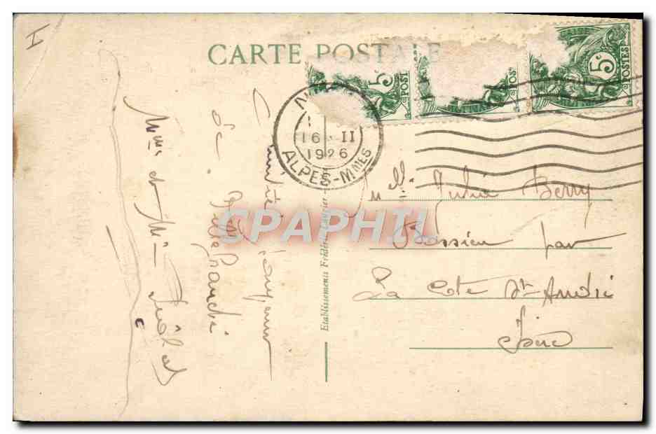 CPA Villefranche sur mer Le port — Reverso