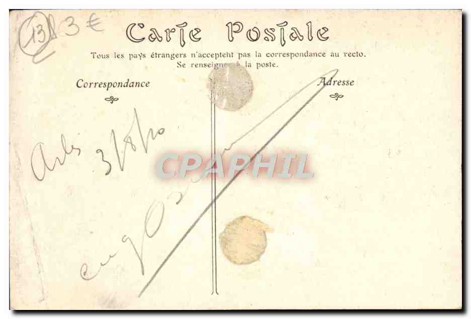 CPA Arles Ancienne eglise Saint honorat Arlesiennes — Verso