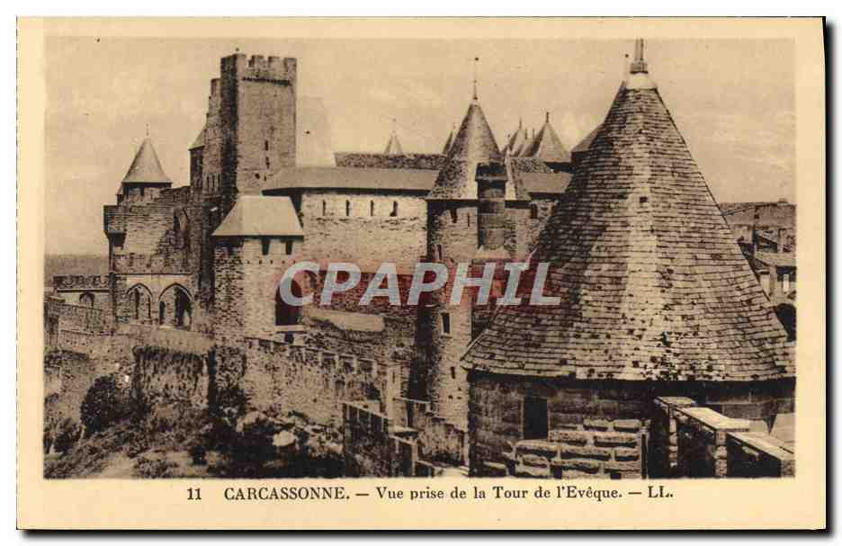 CPA Carcassonne Vue Prise De La Tour De I'Eveque