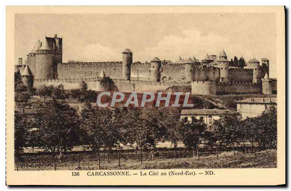 CPA Carcassonne La Cite Au Nord Est