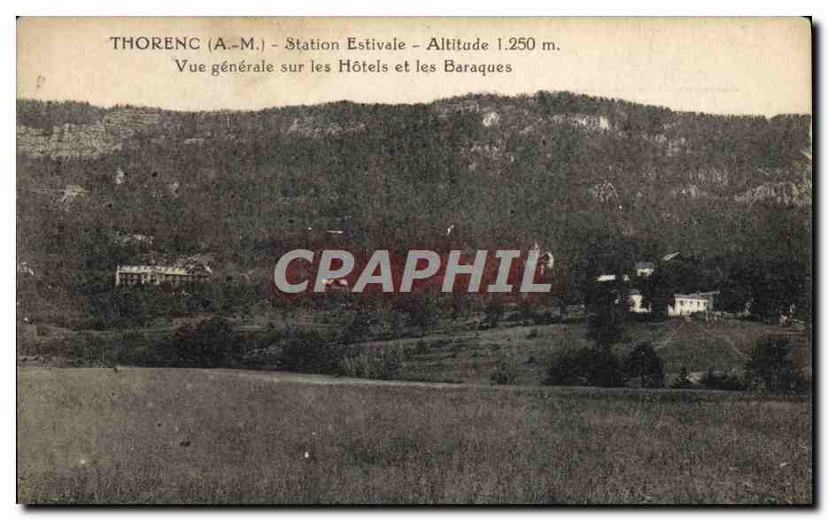 CPA Thorenc Station Estivale Vue generale sur les hotels et les baraques 