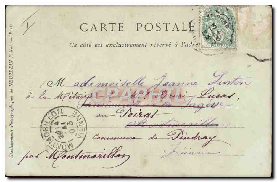 CPA Religion prostestante Compiegne Temple protestant — Rückseite