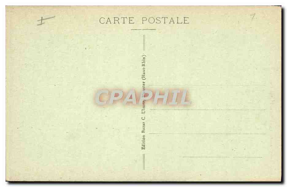 CPA Religion prostestante Munster Eglise protestante  — Rückseite