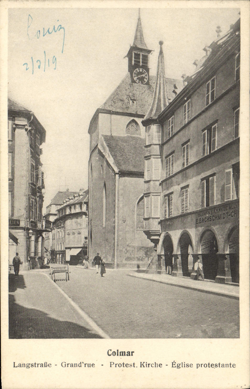 Colmar - Église protestante - Kunstverlag J. Reitz, Strasbourg