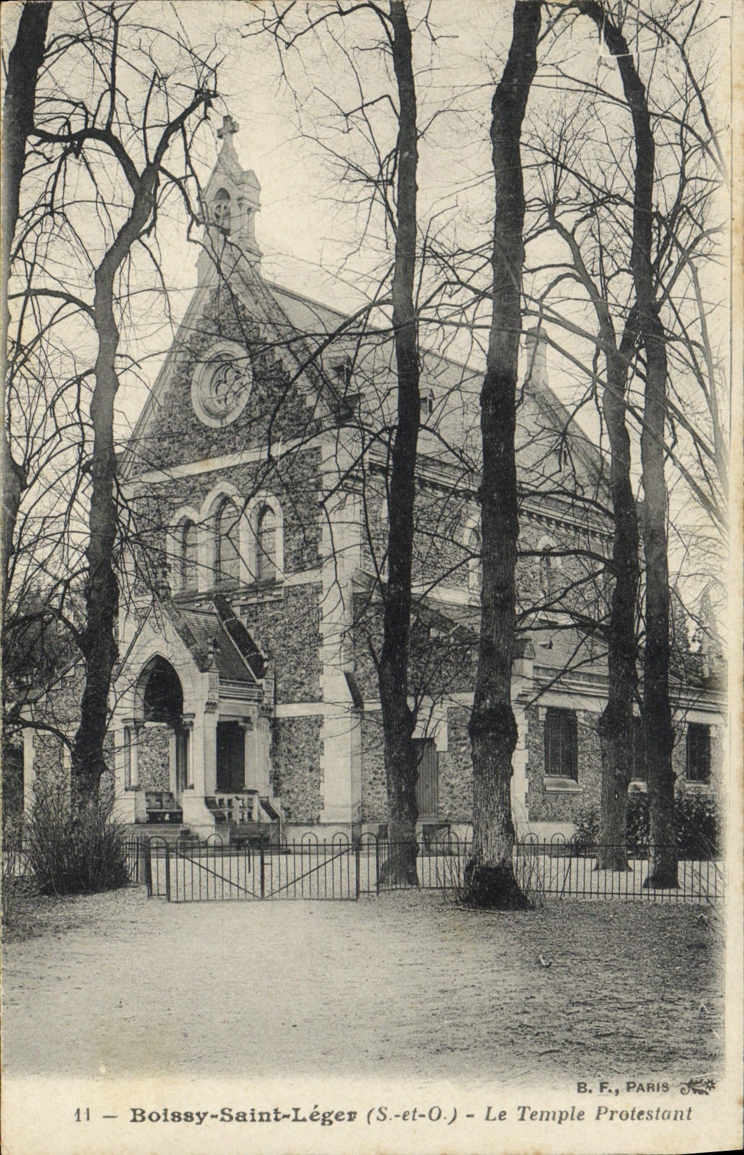 Boissy-Saint-Léger (S.-et-O.) — Le Temple Protestant — B. F., PARIS