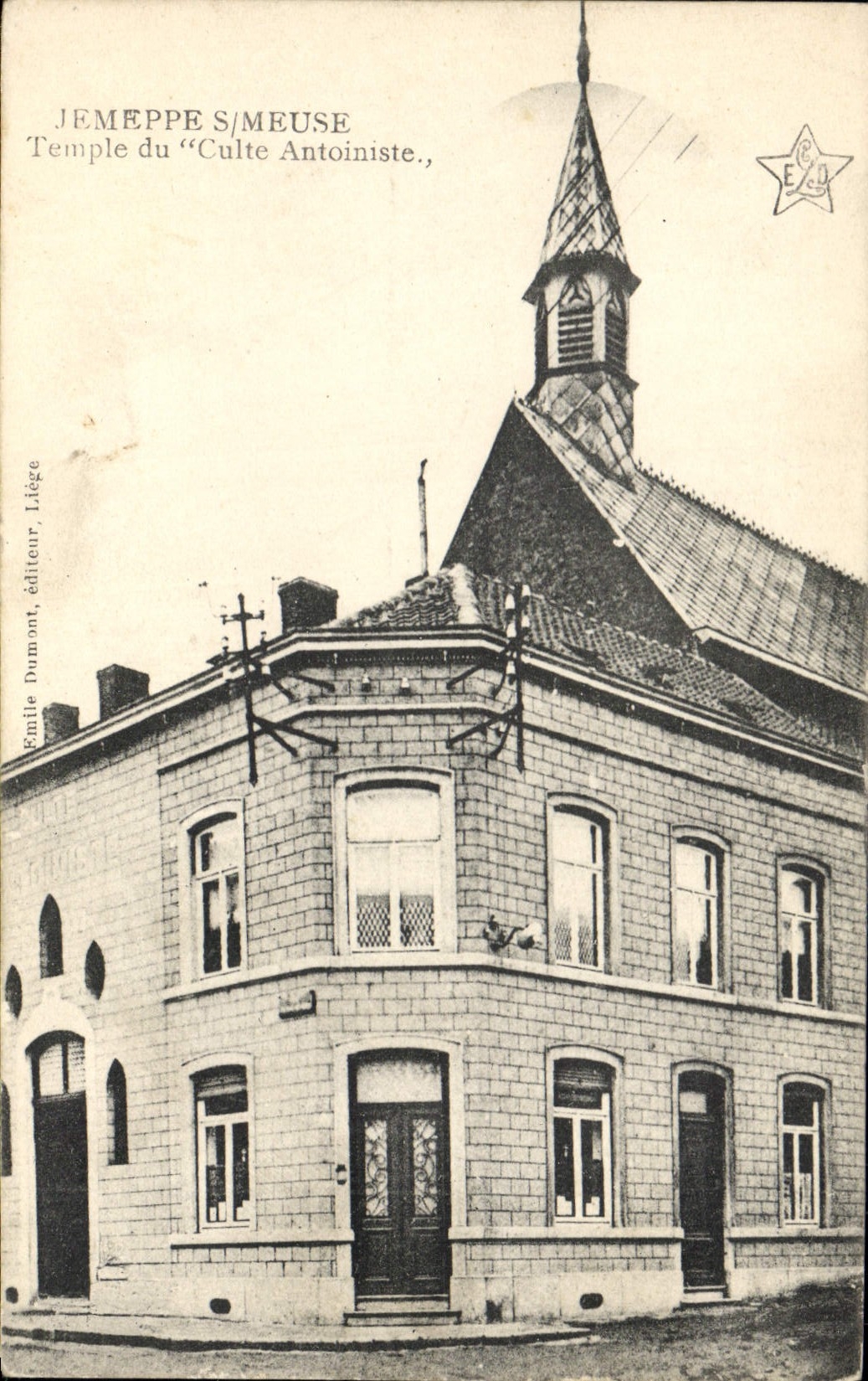 Jemeppe-sur-Meuse — Temple du « Culte Antoiniste » — Émile Dumont, éditeur, Liège