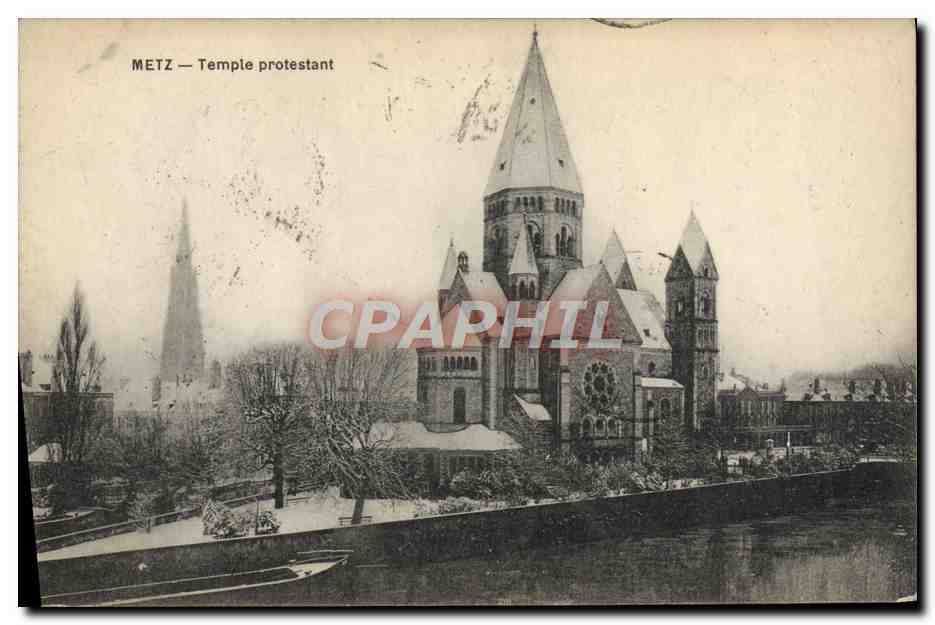 CPA Religion prostestante Metz Temple protestant