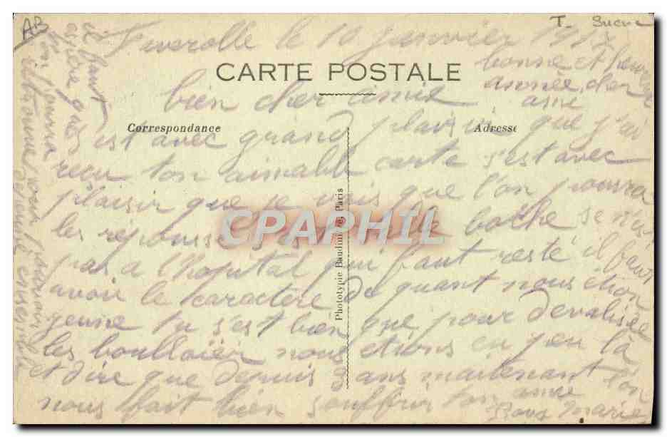 CPA Sucrerie de Laboissiere Militaria — Rückseite