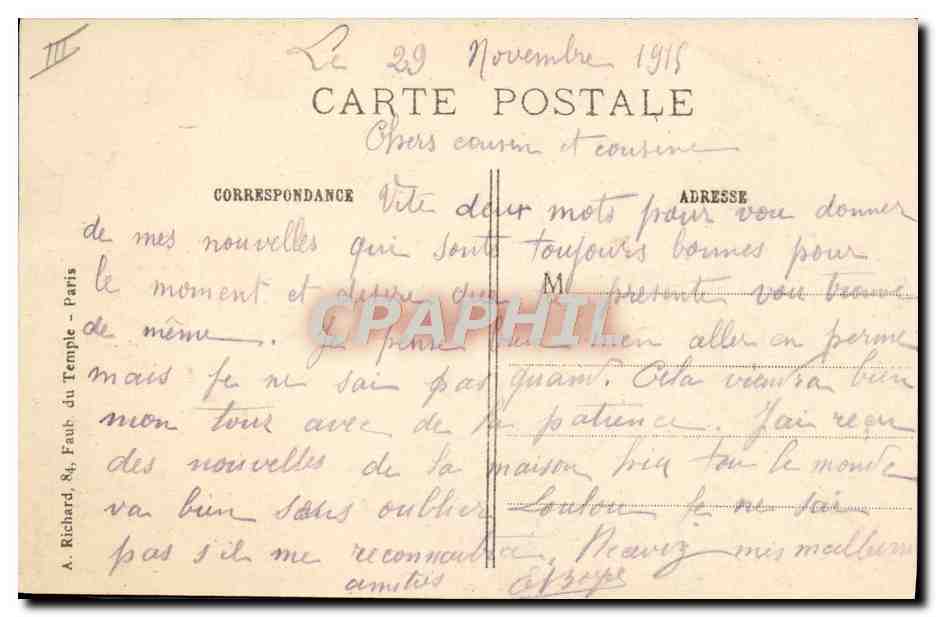 CPA Aspect de la Sucrerie de Souchez apres la reoccupation francaise  — Rückseite