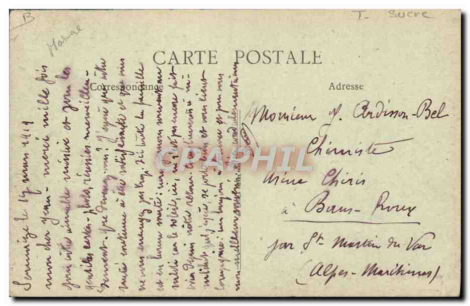 CPA Sucrerie Sermaize les Bains La raffinerie  — Rückseite