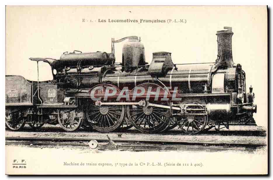 CPA Train Locomotive Machine de trains express