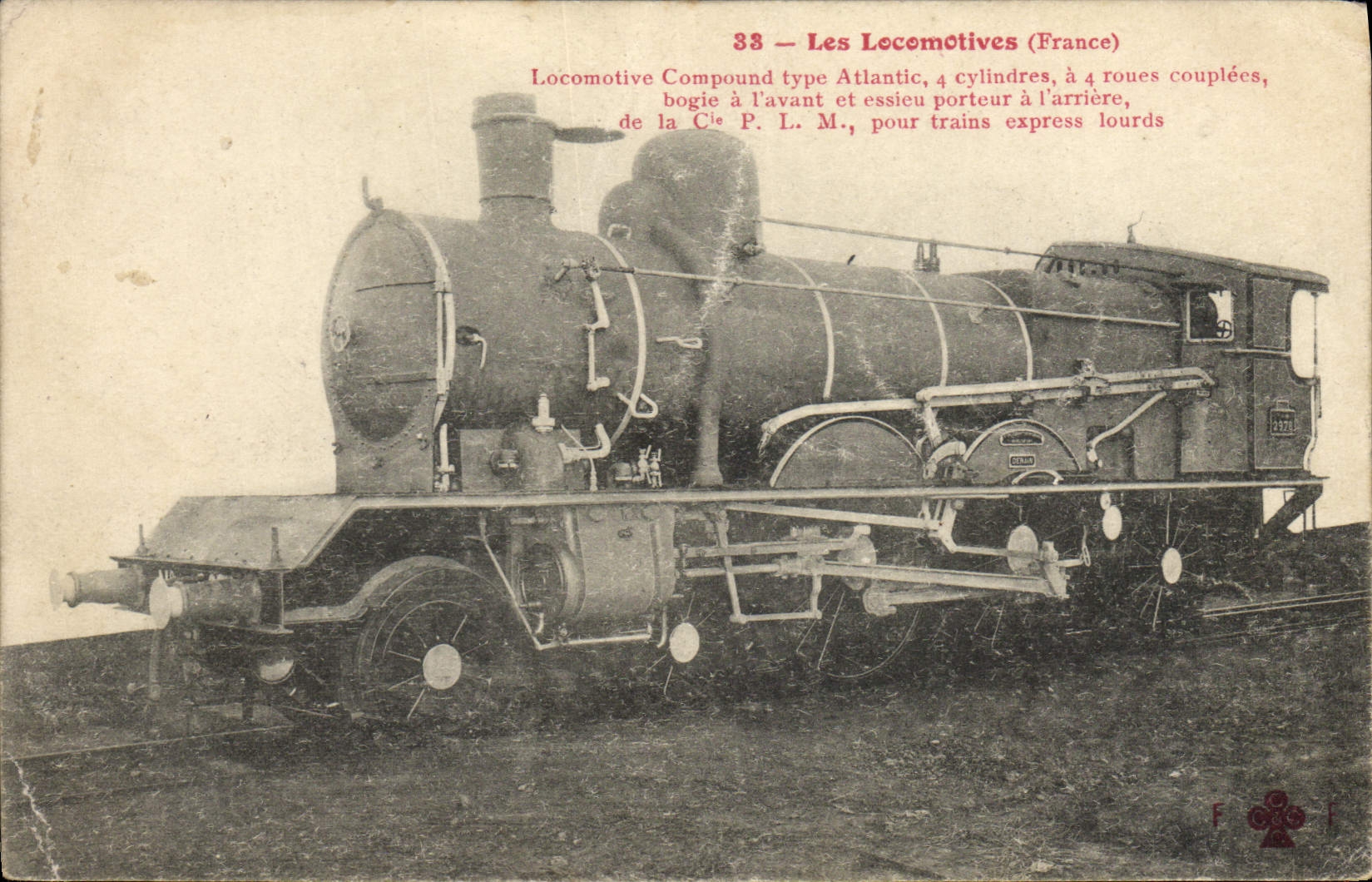 CPA Train Locomotive Compound type Atlantic 