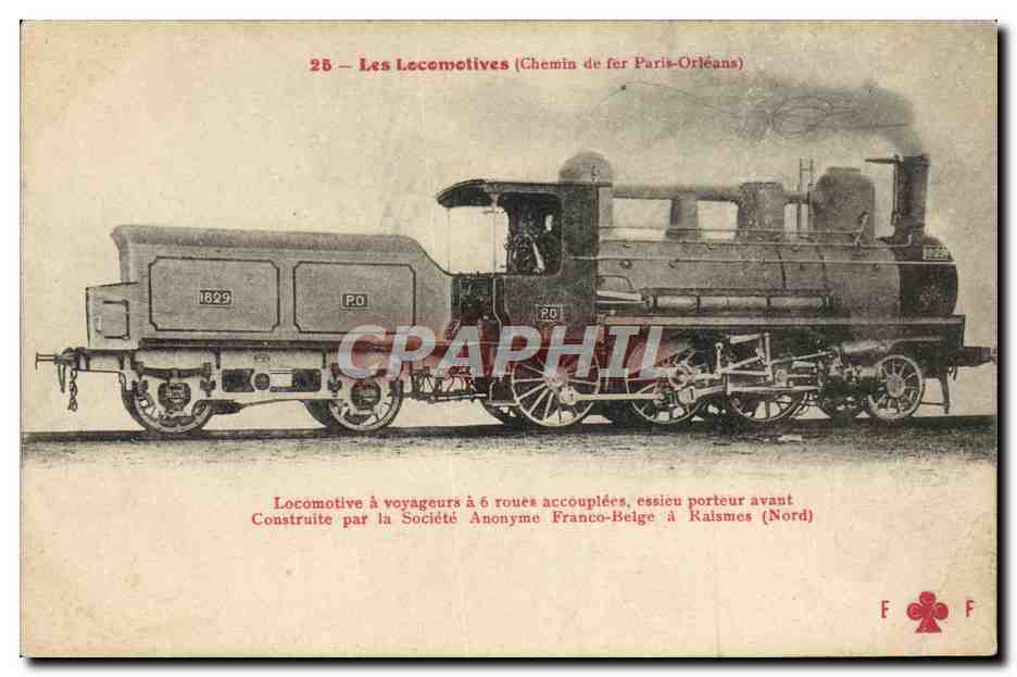 CPA Train Locomotive Chemin de fer Paris Orleans 