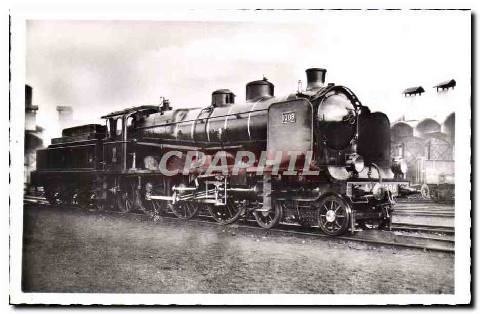 CPA Train Locomotive S 12 1301 a 1308 Alsace Lorraine 