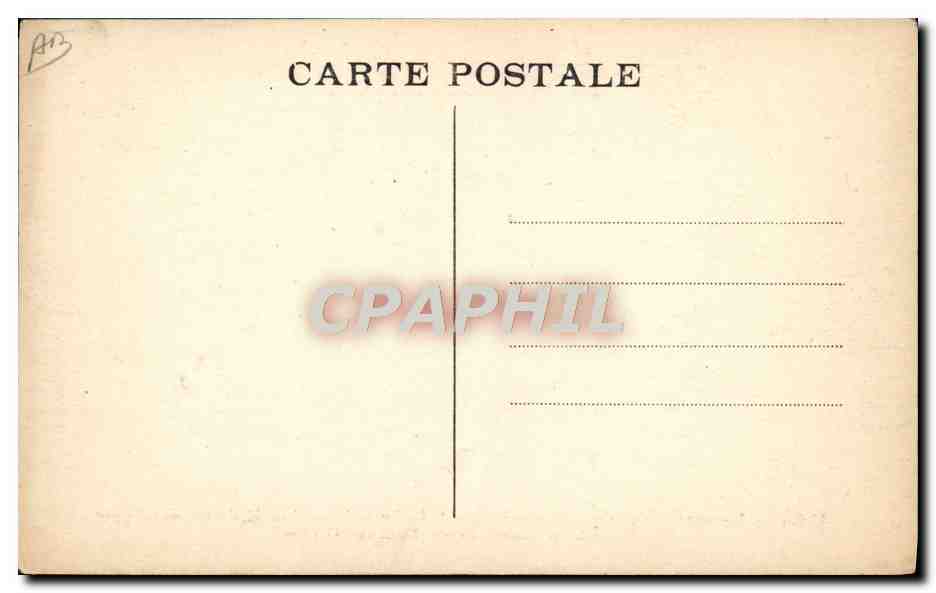 CPA Train Locomotive Conservatoire National des Arts et Metiers Rue Saint Martin Paris Locomotive electrique La fusee — Verso