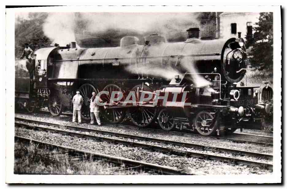 CPA Train Locomotive Ouest 2901 et 2902