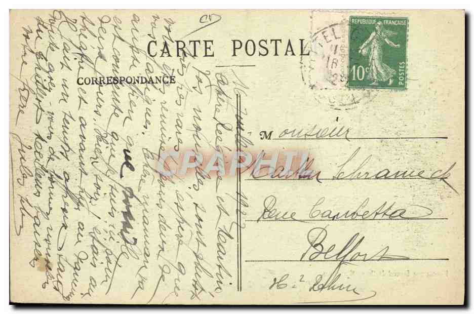 VITTEL — Le Corse — Il Pesaggio — Fototipia Daniel Delbouy, Mirecourt — Verso