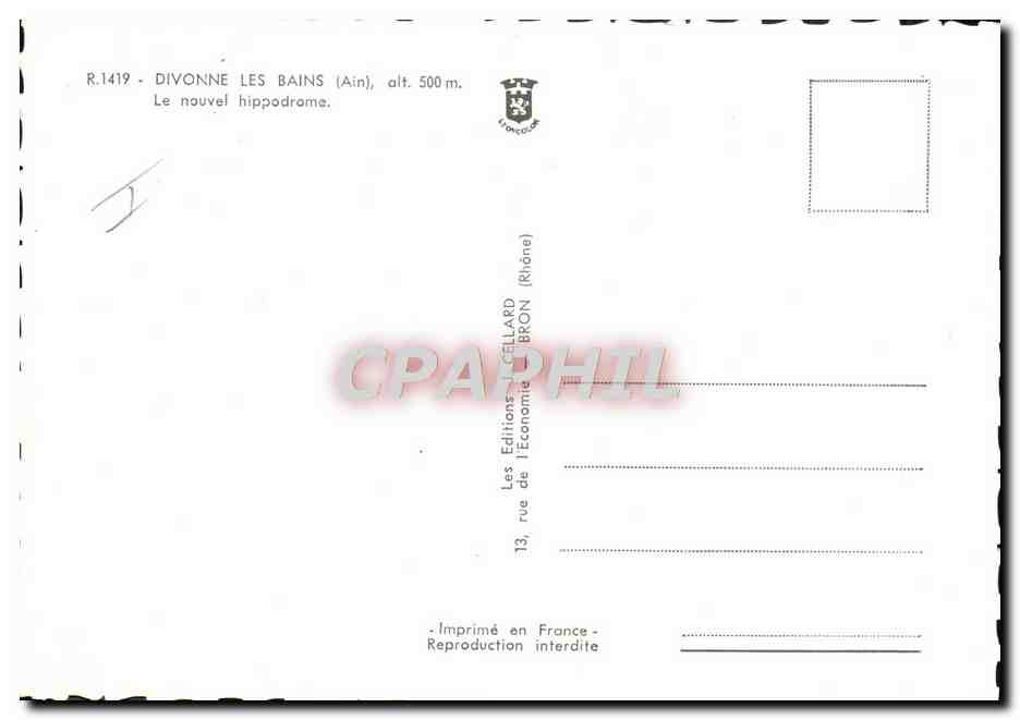 CPM Cheval Equitation Hippisme Divonne les Bains Le nouvel hippodrome — Reverso