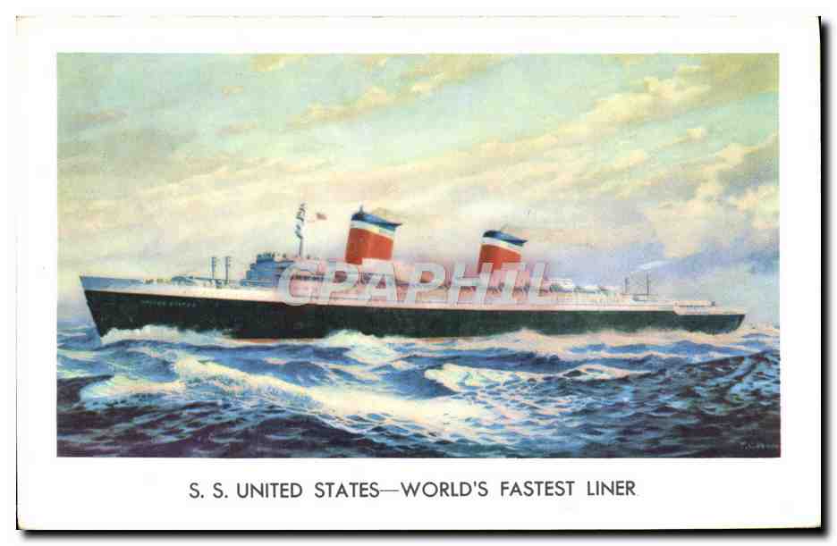 S.S. UNITED STATES — WORLD'S FASTEST LINER — Steelesograph