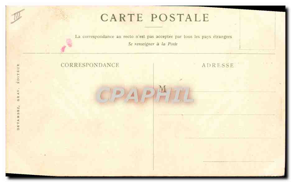 CPA Bateau Paquebot Compagnie des Messageries Maritimes Vue de Benares Inde — Rückseite