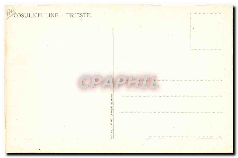 Paquebot à moteurs « Saturnia » — le plus grand et le plus rapide du monde — Cosulich Line - Trieste — Reverso