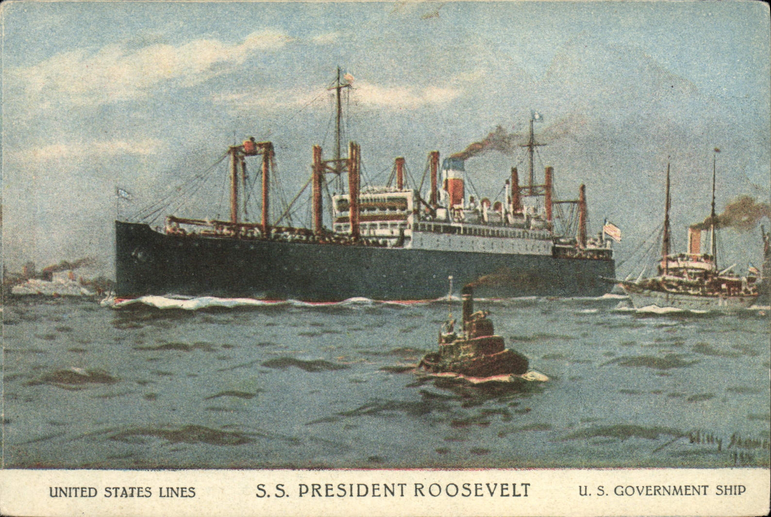 S.S. President Roosevelt — navire de la United States Lines — U.S. Government Ship