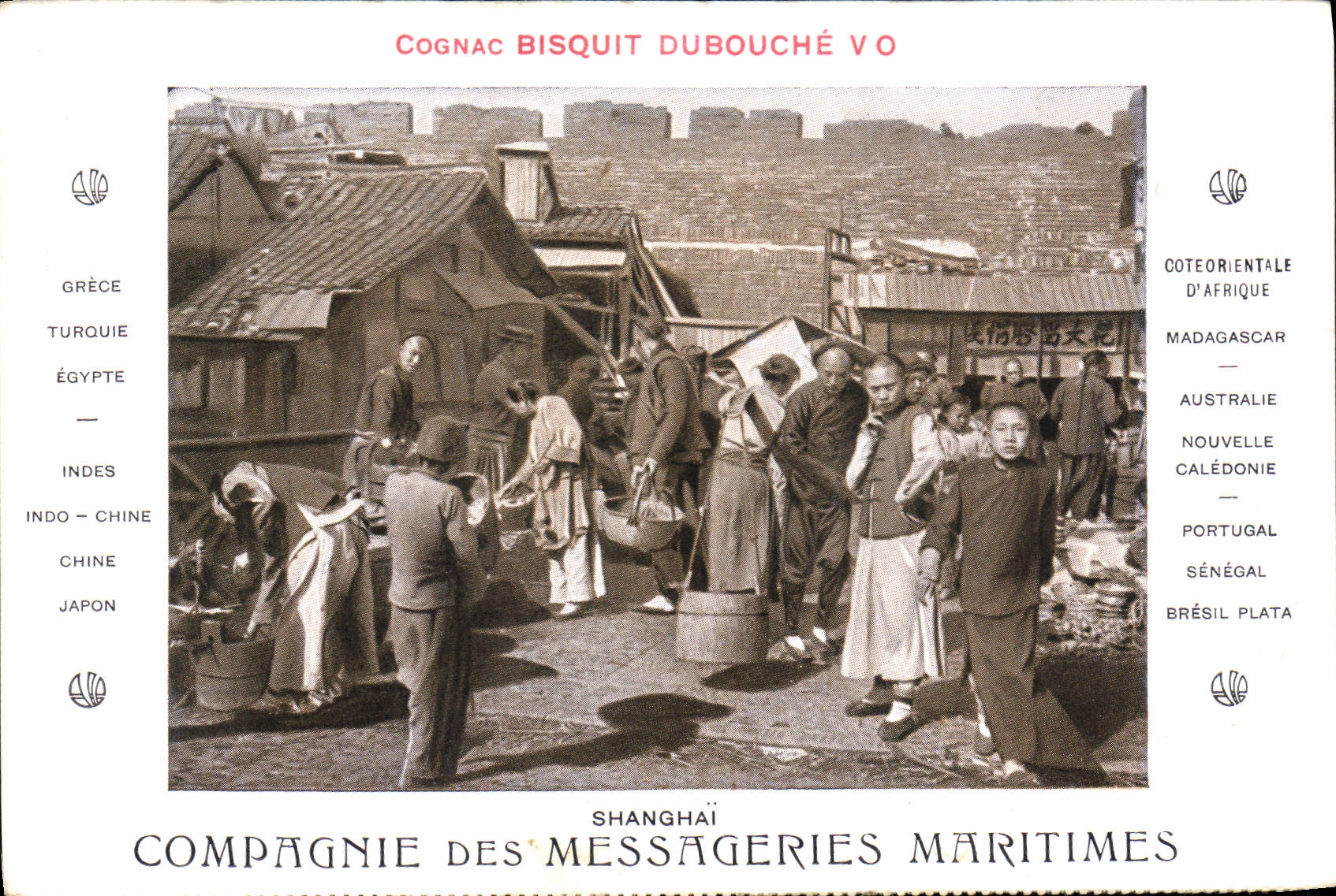 Shanghai — scène de rue — Compagnie des Messageries Maritimes