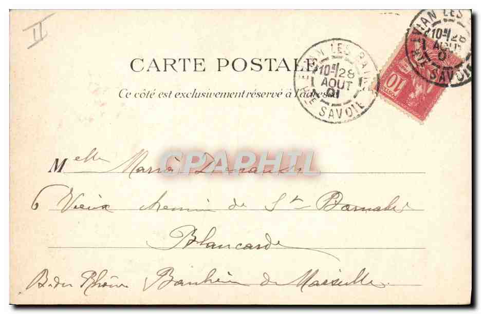 Juran-les-Bains — Source Cachat — Ch. A. Besson, directeur — Verso