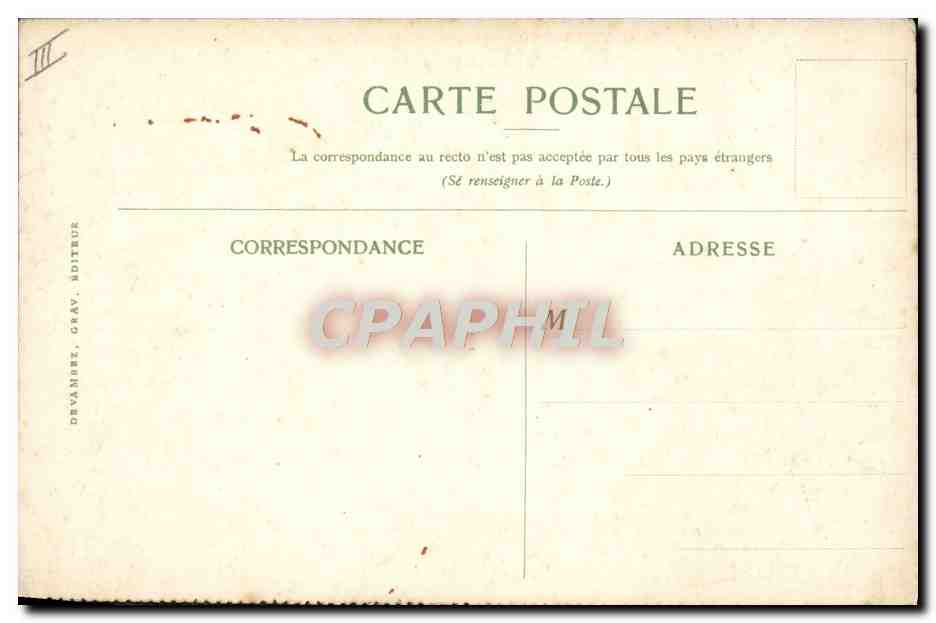 Paillettes près Majunga (Madagascar) — illustration d'après le tableau de Maurice Lévis — Compagnie des Messageries Maritimes — Verso