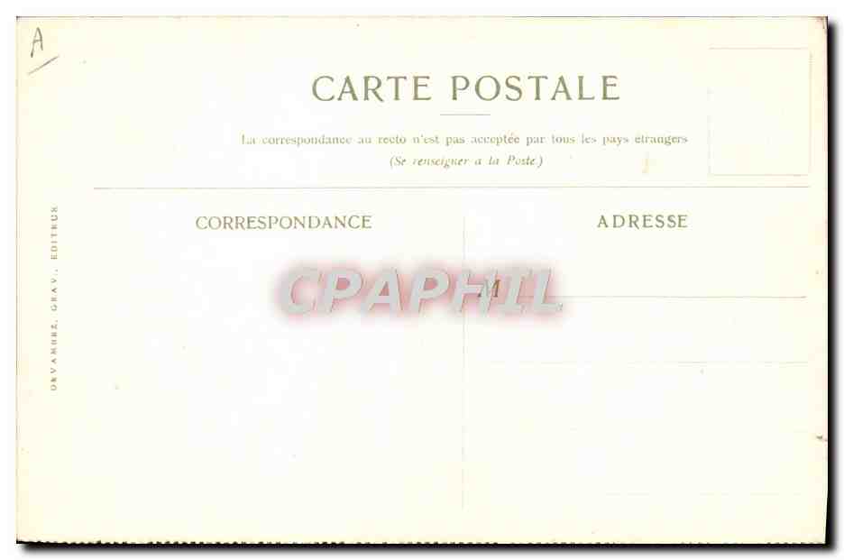 Vue de Saïgon — Compagnie des Messageries Maritimes — éditeur Orvanne, Grav. Éditeur — Verso