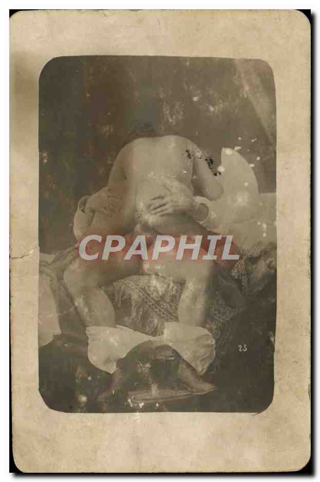 CARTE PHOTO Nu erotique Femme Pornographique