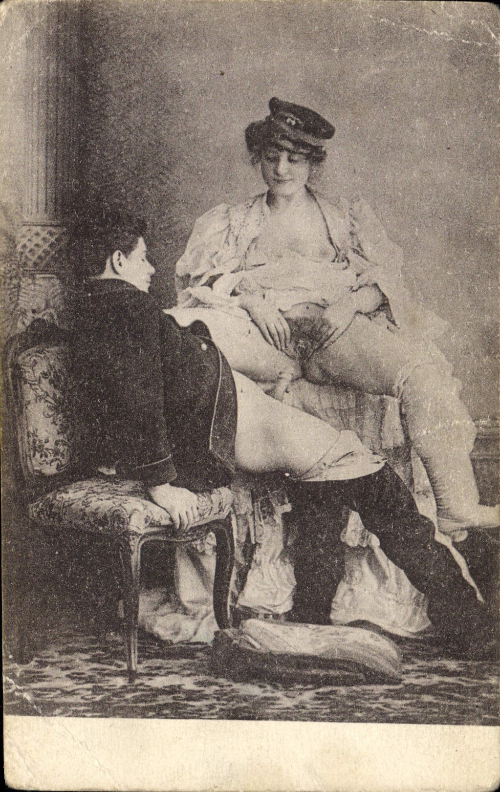 CPA Nu erotique Femme 
