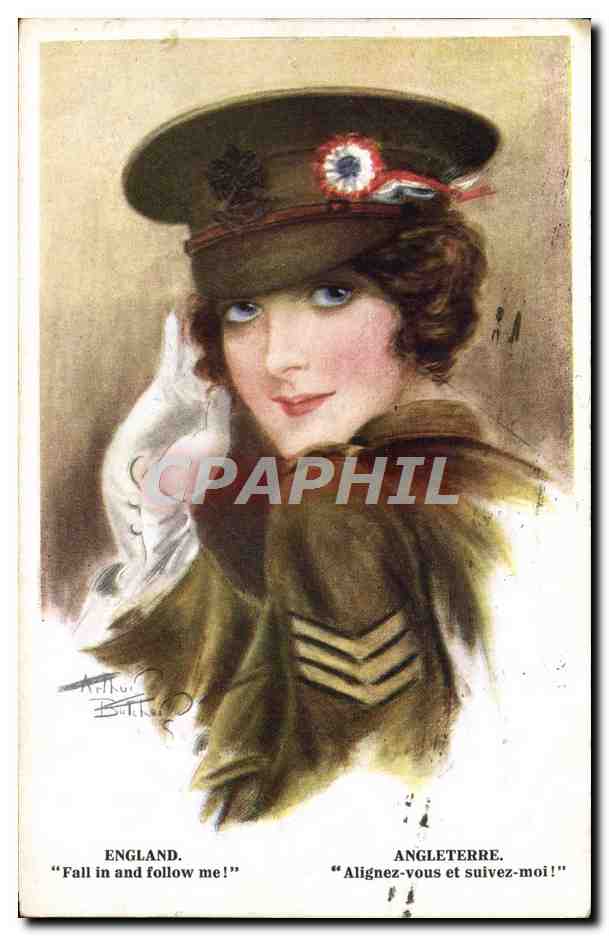 CPA Fantaisie Illustrateur Angleterre Militaria