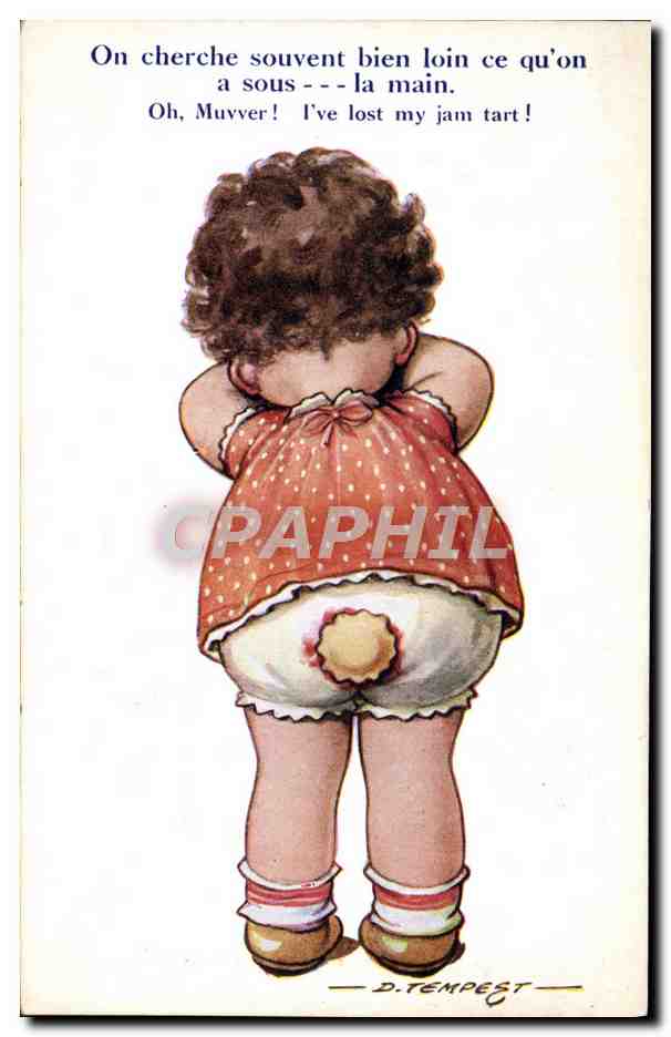 CPA Fantaisie Illustrateur Enfant Tempest