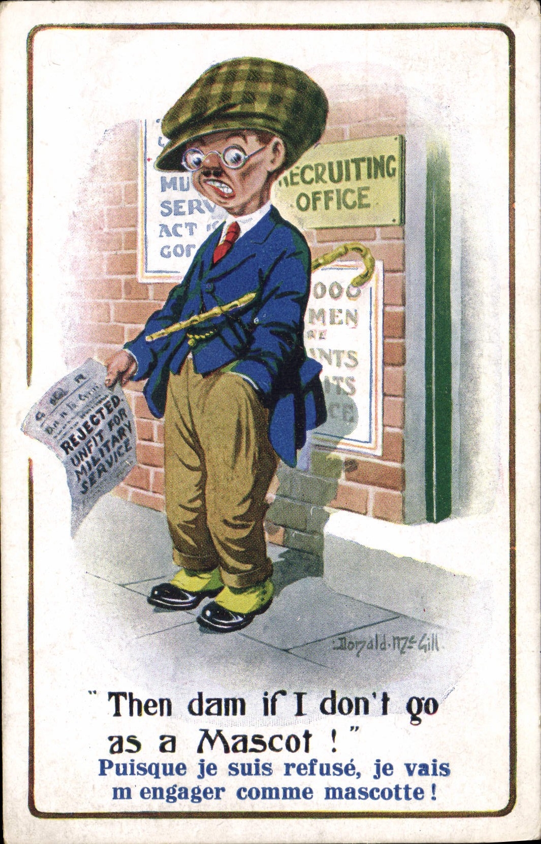 Soldat refusé — mascotte — Inter-Art Co. British Art Series No. 1798