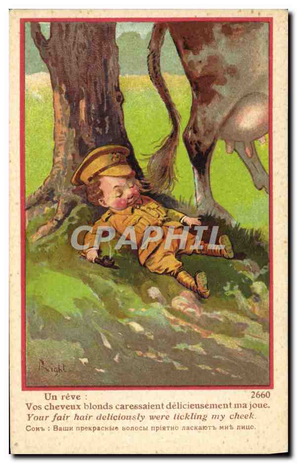 CPA Fantaisie Illustrateur Soldat Militaria 