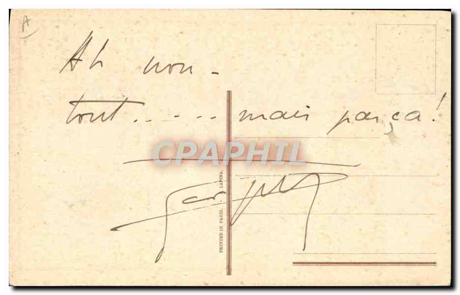 CPA Fantaisie Illustrateur Soldat Militaria  — Verso