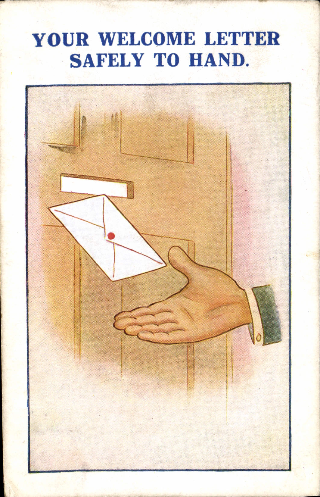 CPA Fantaisie Illustrateur Lettre