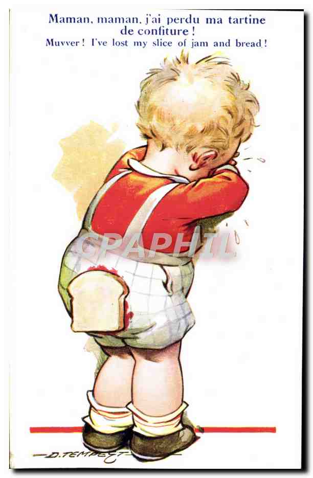 CPA Fantaisie Illustrateur Enfant Tempest