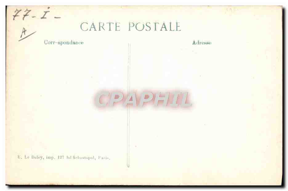 Pont sur l'Ourocq détruit pendant la bataille de Meaux — 1914 — Photo-Press, Acquay — Verso