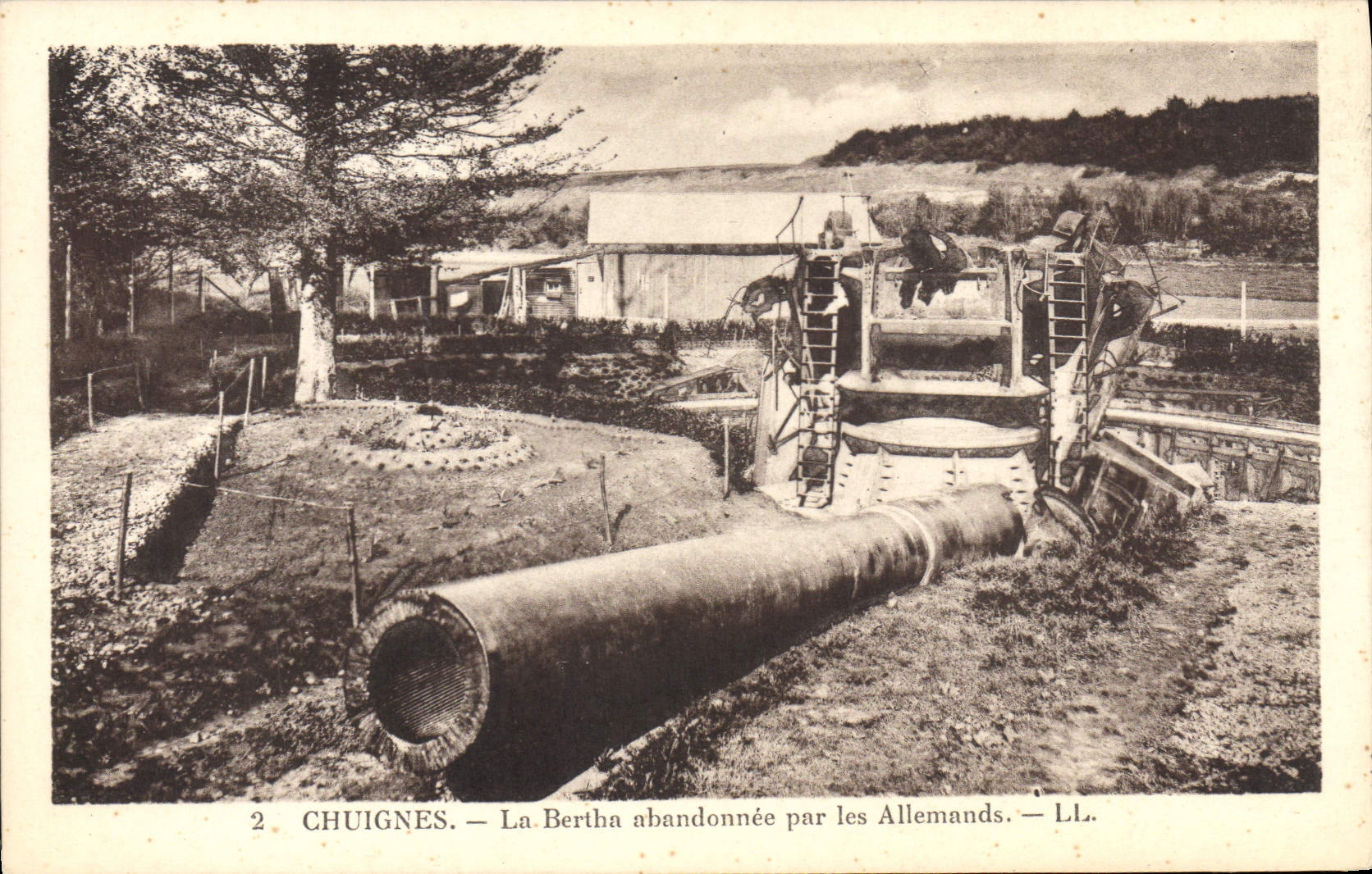 CPA Militaria Chuignes La Bertha abandonnee par les Allemands 