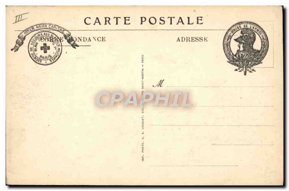 CPA Militaria Paris Musee de l'armee Groupe de canons de 77 exposes aux Invalides au fond un taube Avion  — Rückseite