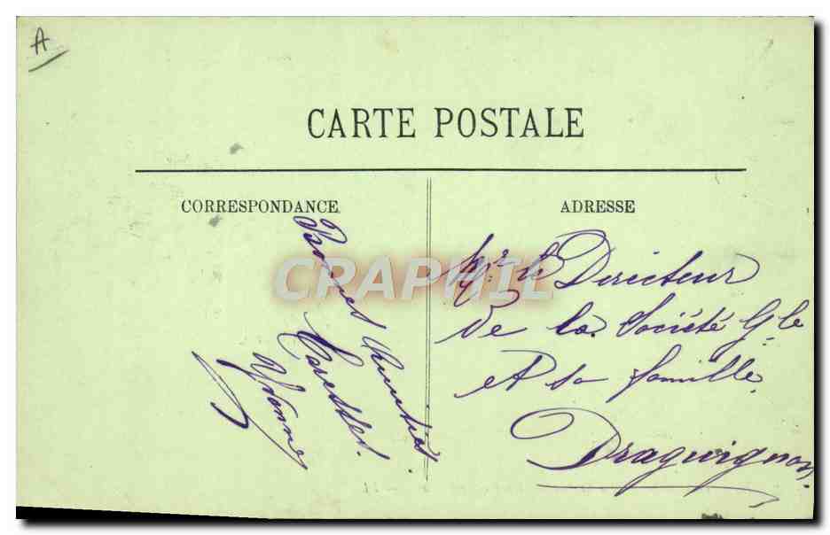 CPA Toulon La station des contre torpilleurs Bateau — Verso